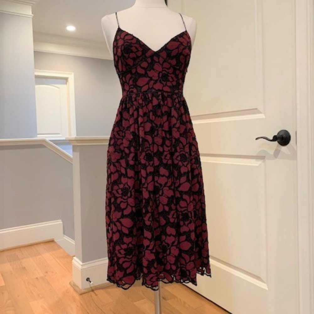 Likely cross-back spaghetti strap midi dress